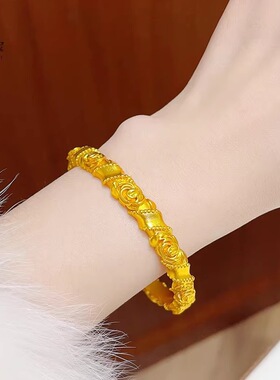 金包银手镯女款新中式国风高级感手镯