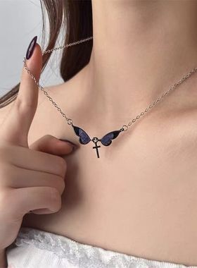 十字架小众ins风高级锁骨链