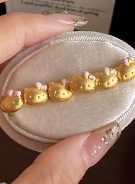 简约小巧mini可爱kitty猫耳钉女小众甜美精致耳饰女