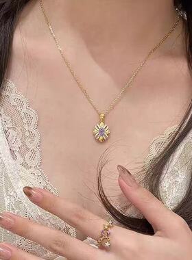 新款中式招财福禄项链金色ins精致葫芦吊坠锁骨轻奢高级设计感