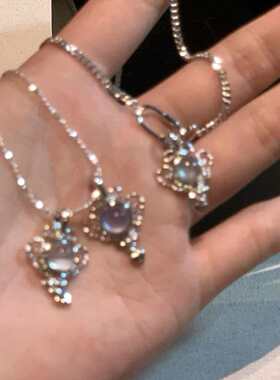 清冷女巫药瓶项链超闪高级精致轻奢小众设计海边新款度假锁骨