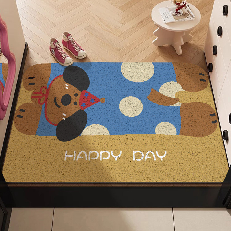卡通猫咪入户门地垫进门脚垫可裁剪丝圈进户门垫高级可擦防滑地毯,淘宝优惠券,粉丝福利购,淘宝优惠卷