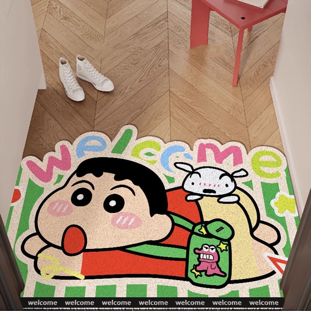 卡通蜡笔小新入户门地垫进门门口门垫防滑耐脏除尘可裁剪家用脚垫,淘宝优惠券,粉丝福利购,淘宝优惠卷