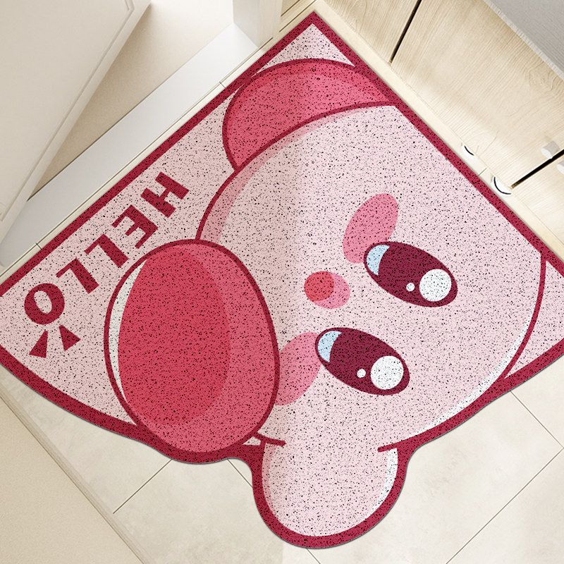 爱心粉色入户门垫丝圈pvc地垫进门防滑脚垫门口垫子家用入门地毯,淘宝优惠券,粉丝福利购,淘宝优惠卷