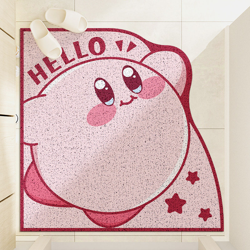 爱心粉色入户门垫丝圈pvc地垫进门防滑脚垫门口垫子家用入门地毯,淘宝优惠券,粉丝福利购,淘宝优惠卷