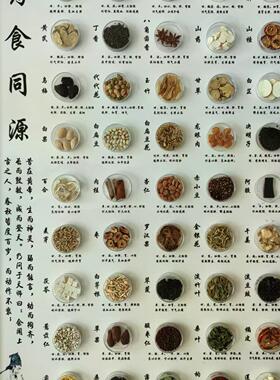 定制文化墙药食同源标本展示