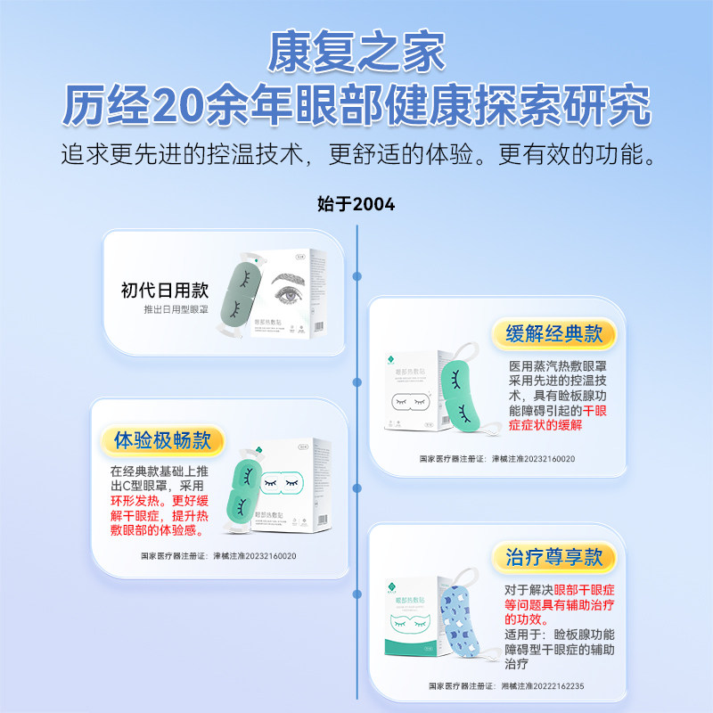 眼部热敷治疗贴干眼症医用蒸汽眼罩 康复之家医疗器械冷热敷器具（器械）