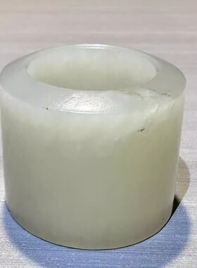 清代和田玉扳指 古玩和田玉雕件和田玉摆件 真品和田玉摆件