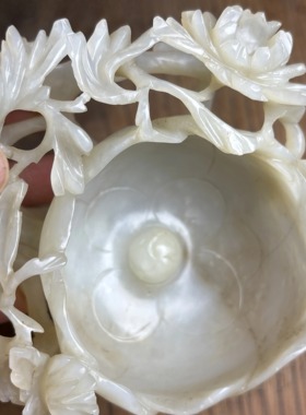 明代和田玉杯子 古玩古董老和田玉 天然和田玉 精品和田玉