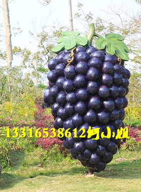 乡村景区水果玻璃钢葡萄卡通娃娃公仔模型雕塑定制落地装饰吉祥物