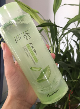 韩纪芦荟嫩肤补水精华水530ml玫瑰水润洋甘菊舒润保湿大瓶爽肤水