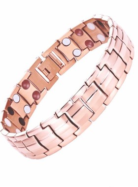 中依亚马逊TEMU热卖 可拆卸 双排磁石男士手链 欧美情侣手链