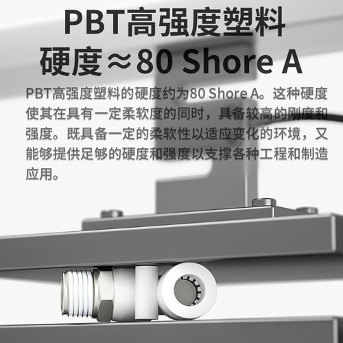 气动快速插弯头接头气嘴90°外螺纹PL4PL6PL8PL10 PL12PL16全系列 - 图3