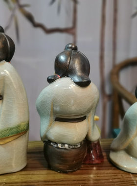 唐朝陶瓷石湾公仔工艺品