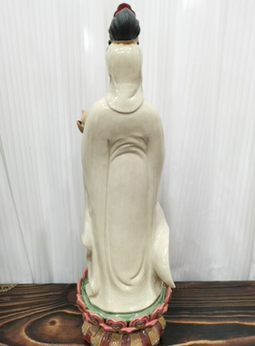 陶瓷石湾公仔慈航观音菩萨工艺品