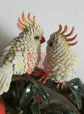 陶瓷石湾公仔荔枝摆件工艺品