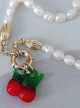 RTZHANG琉璃淡水珍珠女时髦项链