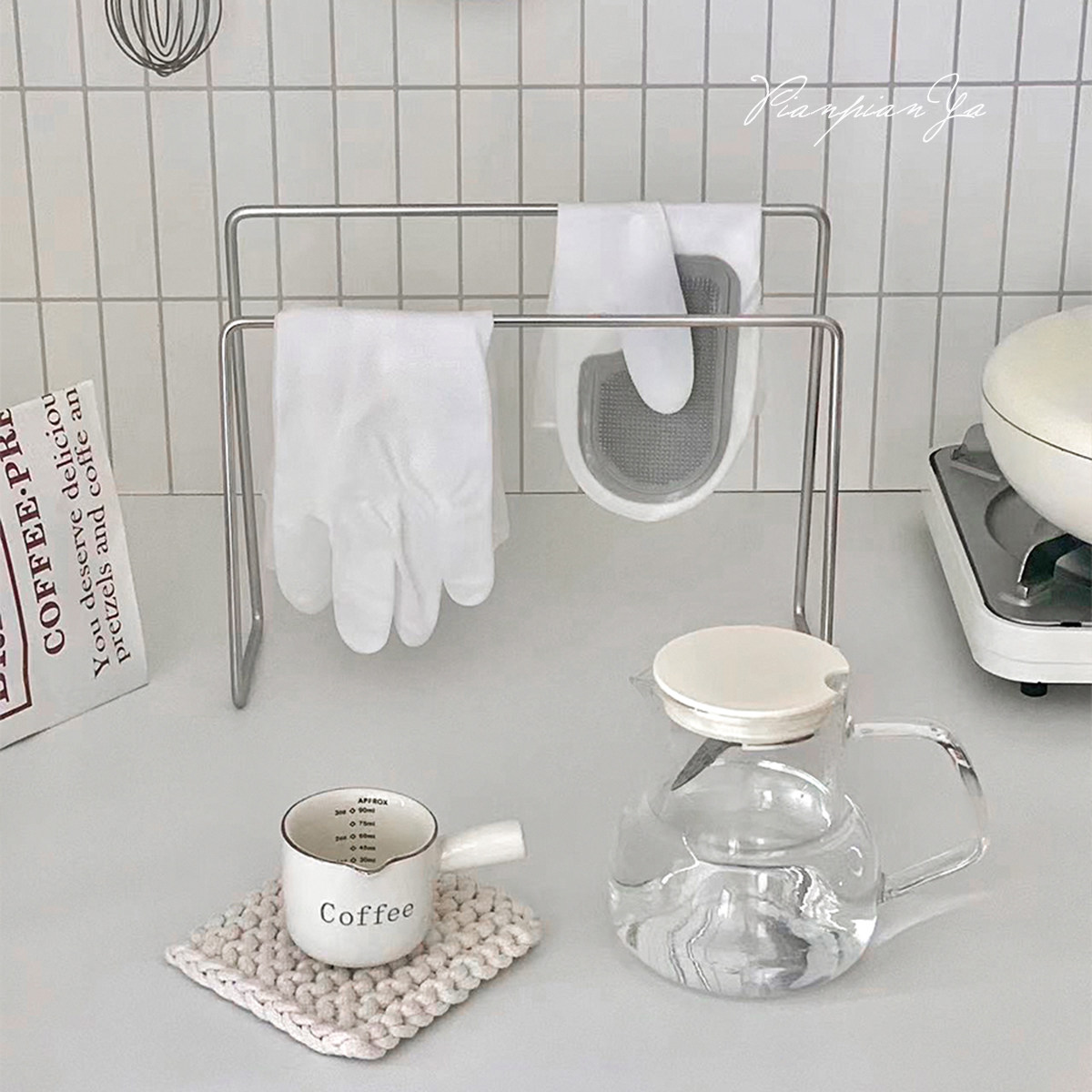 304不锈钢加粗加厚不锈钢抹布架厨房架卫生间毛巾架洗碗布收纳架,淘宝优惠券,粉丝福利购,淘宝优惠卷