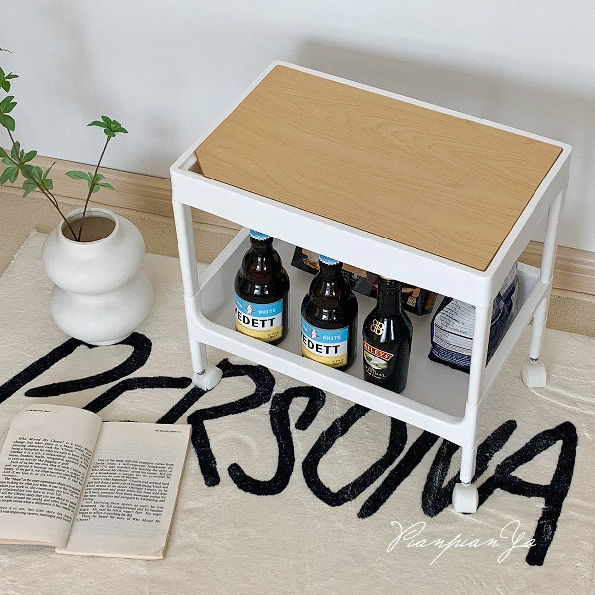 家用多层置物小推车收纳架 卧室浴室厨房收纳化妆品零食杂物收纳,淘宝优惠券,粉丝福利购,淘宝优惠卷