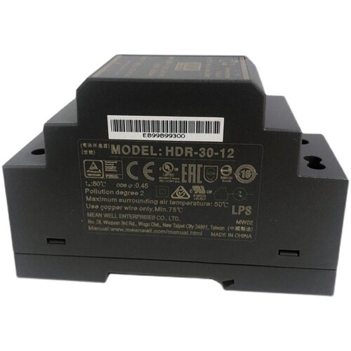 台湾明纬HDR-30-12 24W12V导轨开关电源2A直流DC - 图3