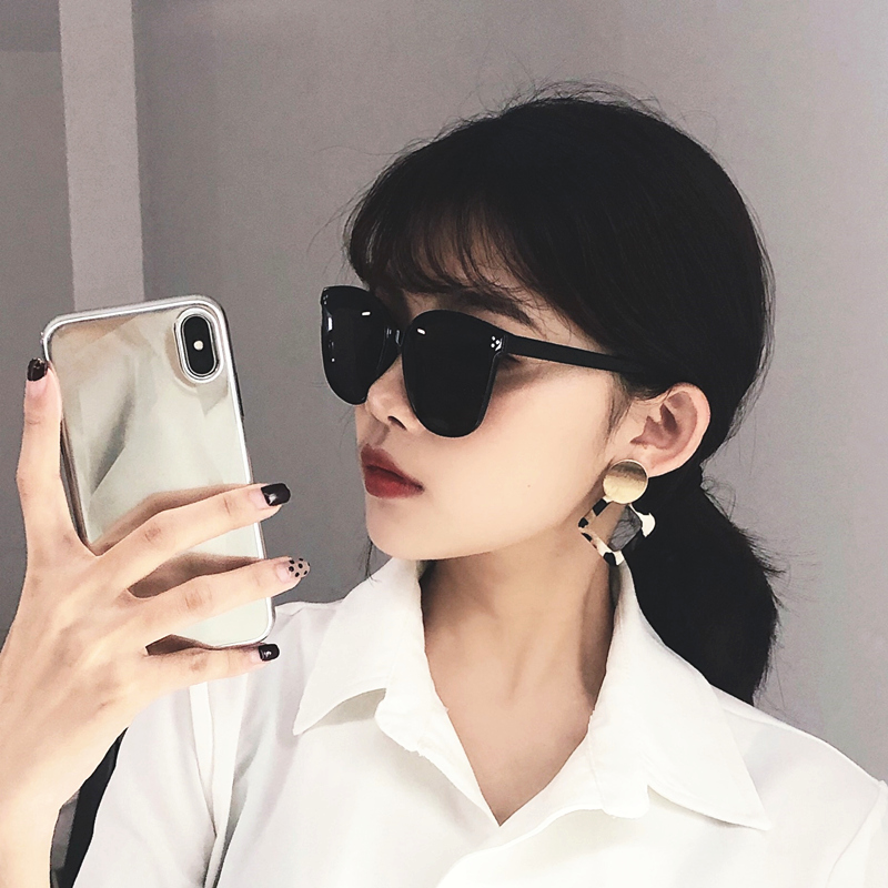 莱纳眼镜专营店墨镜女韩版网红款gm年新款太阳眼镜大脸圆脸显瘦防紫外线偏光0