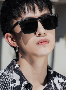 新款网红黑色蹦迪大框街拍墨镜