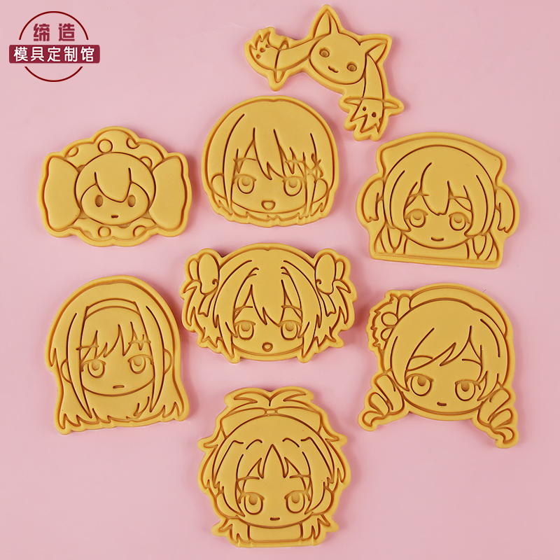 魔法少女小圆卡通饼干模具鹿目圆巴麻美晓美焰曲奇3d创意烘焙工具 - 图2
