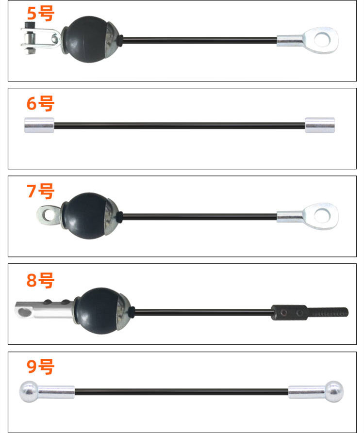 钢丝绳配件健身房钢丝绳铆头配件定制各类成品健身器钢丝绳套装 - 图1