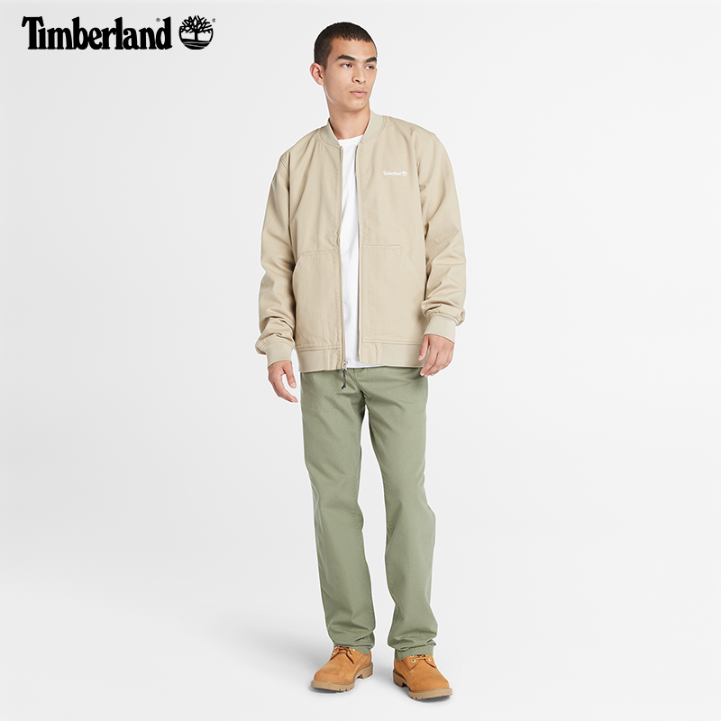 Timberland添柏岚官方男装飞行员夹克春季新款户外休闲外套|A6R1N - 图0