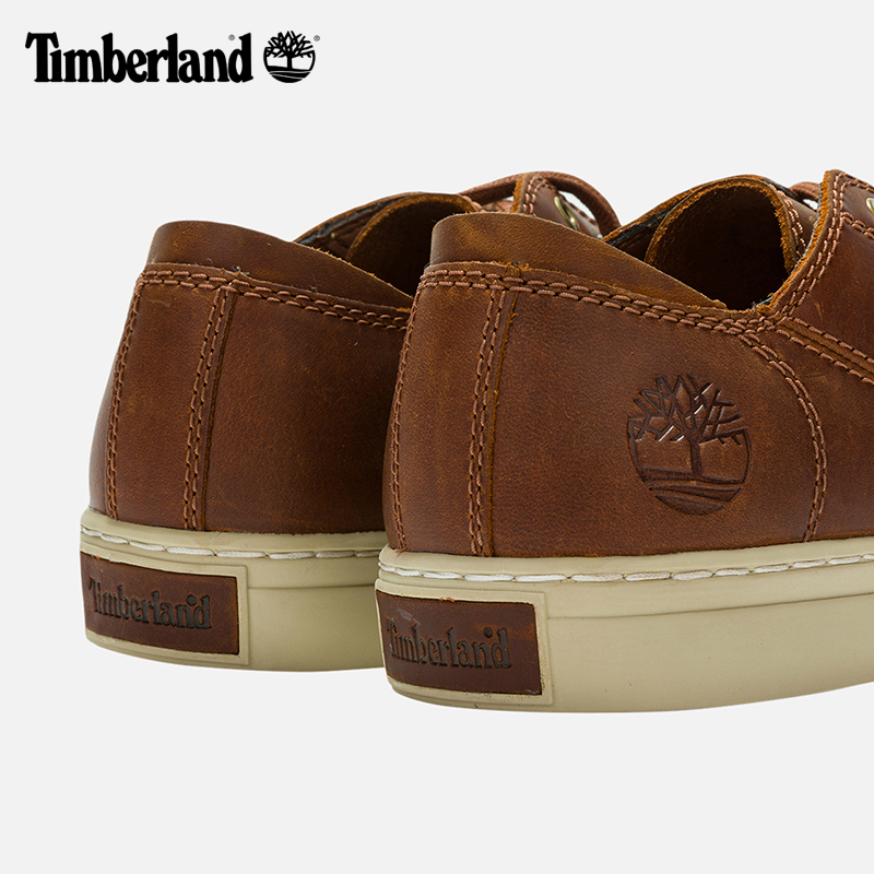 Timberland添柏岚官方男鞋24春季新款板鞋户外皮革休闲低帮|A2HGE-图3