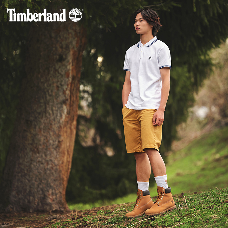 Timberland添柏岚官方男装短裤夏季户外透气休闲直筒|A2DFM - 图0