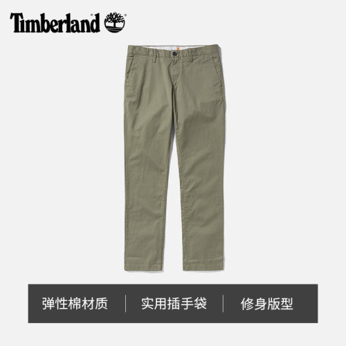 Timberland添柏岚官方男裤24春夏休闲裤户外商务修身透气|A29Q2-图2