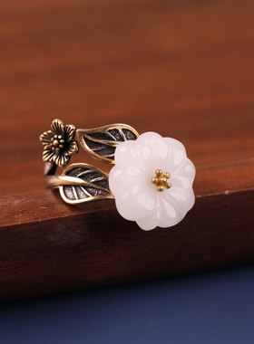 凤仪古风旗袍国潮合金戒指指环女