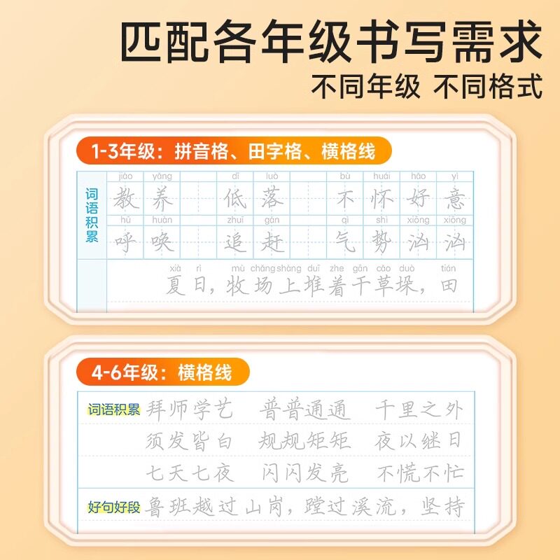 时光学名著读书笔记字帖一二三四五六年级同步小学语文快乐读书吧名著阅读素材积累大全好词好句好段摘抄笔记练字本经典阅读书写本