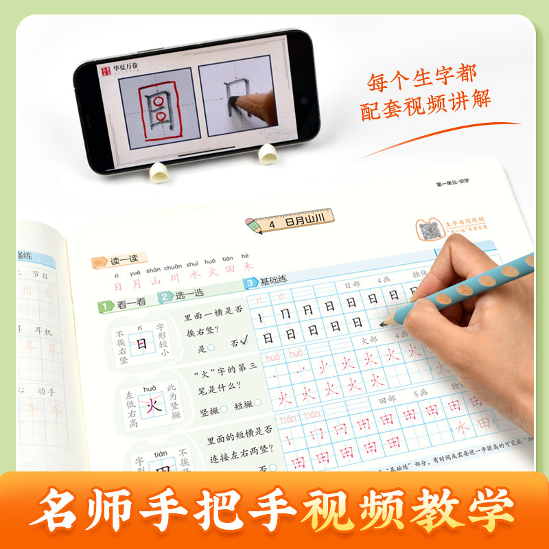 【二类字字帖】2026新版华夏万卷小学生三步写好规范字二类字字帖一二三四五年级下册语文教材同步练字帖规范书写笔画笔顺专项练习