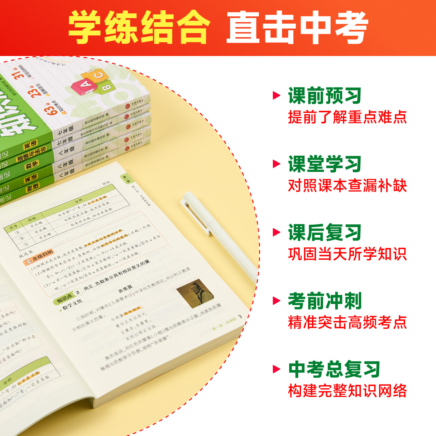 2027背轻松初中知识点速记语文数学英语物理政治历史生物地理初一二七八年级上下册小四门核心高频重难点考点讲解梳理汇总大全奋乐