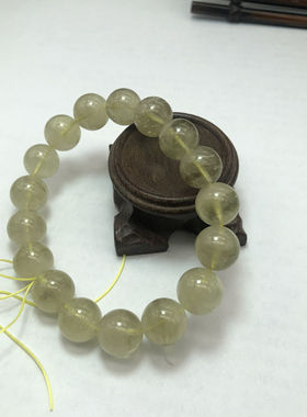 y利比亚黄金冲击玻璃陨石手串满天星高透