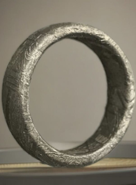 瑞典曼铁陨石指环（直径备注客服）男女可戴