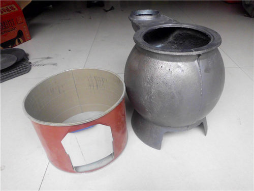 家用 大肚取暖炉 过炕炉子 烧柴烧煤两用铸铁火炉，养殖业专用 - 图0