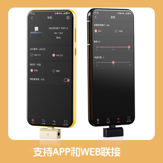 FiiO Snow Mantian TinyA/B decoder amp for mobile phone direct plug-in small tail headphone adapter adapter