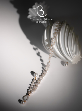 全珍珠项链咪咪夹