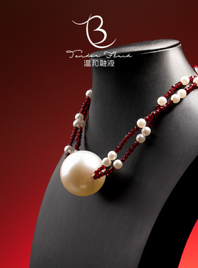 温和融液 小众高级感口球饰品项圈套装仿珍珠口水球 口枷