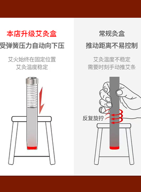 加厚艾灸盒橡木方形耐用插艾条