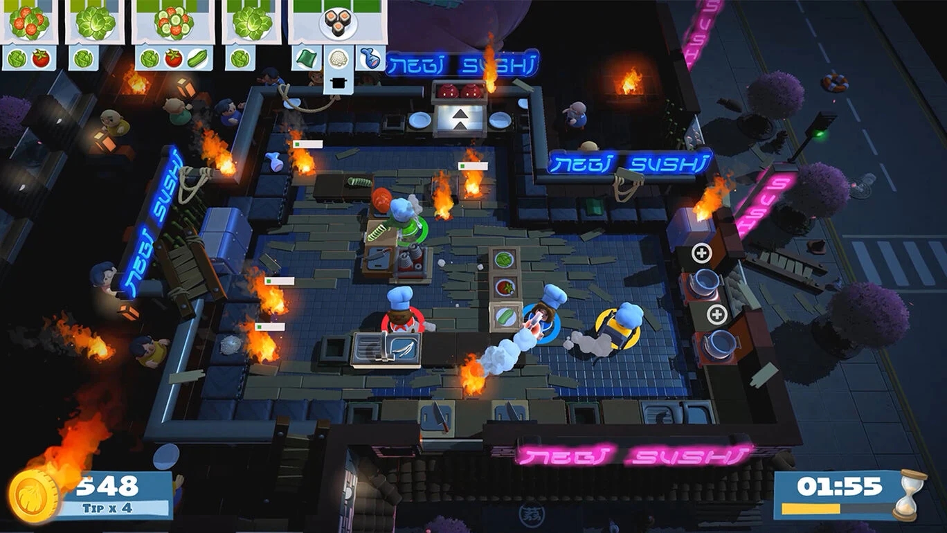 Switch游戏NS煮糊了2分手厨房2 overcooked2数字版兑换下载码-图0