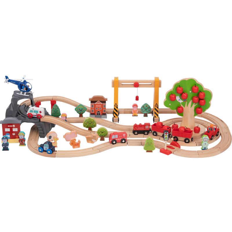 BRIO儿童木质电动小火车轨道套装磁性益智积木拼装玩具男孩 - 图3
