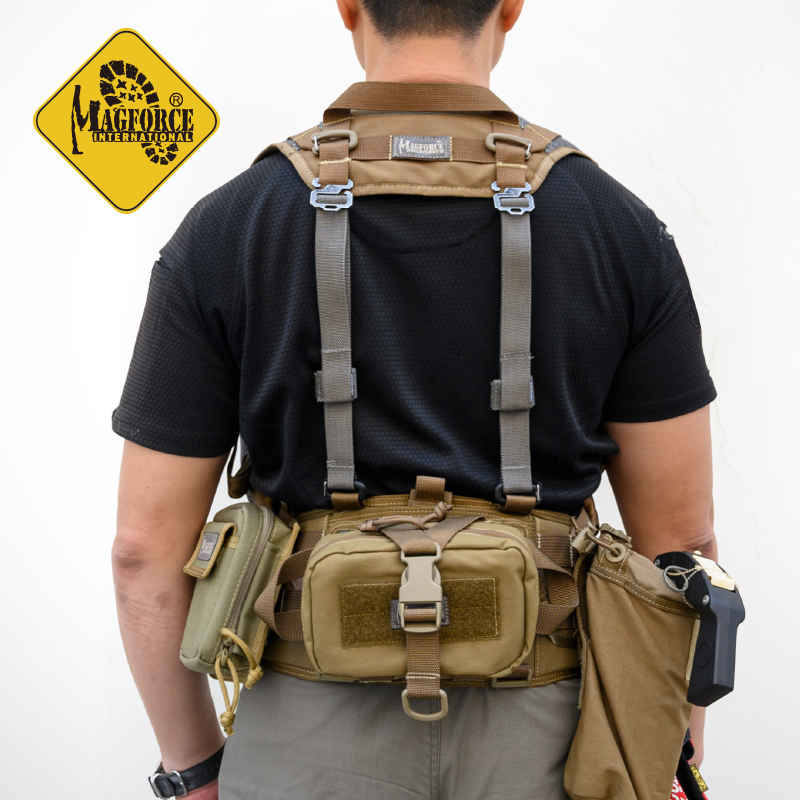 MAGFORCE麦格霍斯腰封7863A户外多功能腰包尼龙腰带跑步腰包马甲 - 图1