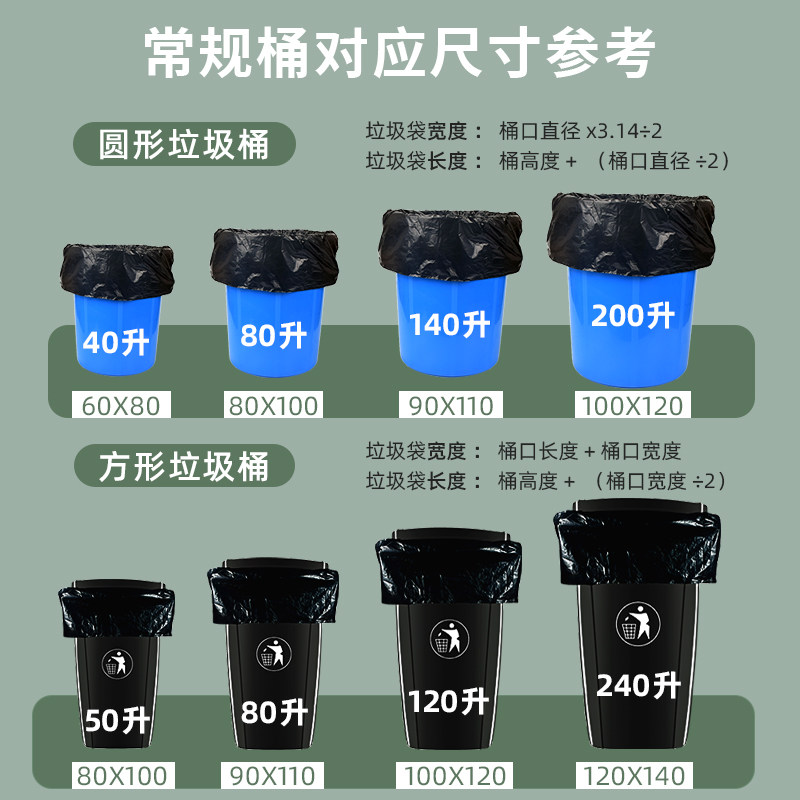 垃圾袋大号商用加厚黑色餐饮酒店大垃圾桶超厚户外环卫超大塑料袋,淘宝优惠券,粉丝福利购,淘宝优惠卷