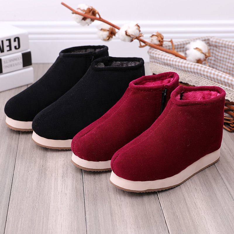 传统纯手工棉鞋男女冬季居家保暖窝窝鞋加绒加厚底防滑老人布棉鞋,淘宝优惠券,粉丝福利购,淘宝优惠卷