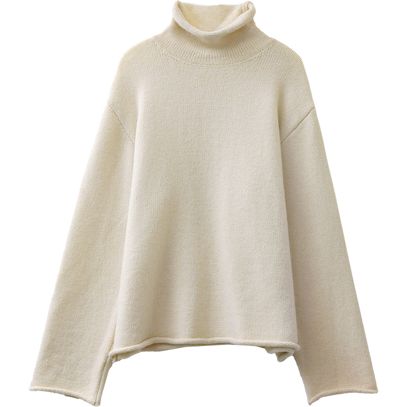 CV大码女装 冬季新款韩版纯色高领卷边毛衣软糯内搭针织衫胖MM女,淘宝优惠券,粉丝福利购,淘宝优惠卷