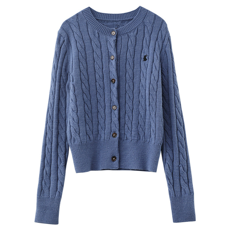 CV大码女装 冬季新款韩版刺绣麻花羊毛针织开衫圆领套头毛衣胖MM,淘宝优惠券,粉丝福利购,淘宝优惠卷